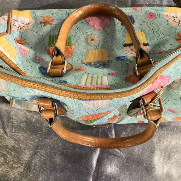 Dooney & Bourke Pastel Cupcake Tote with Matching Leather Wallet - Picture 2 of 5